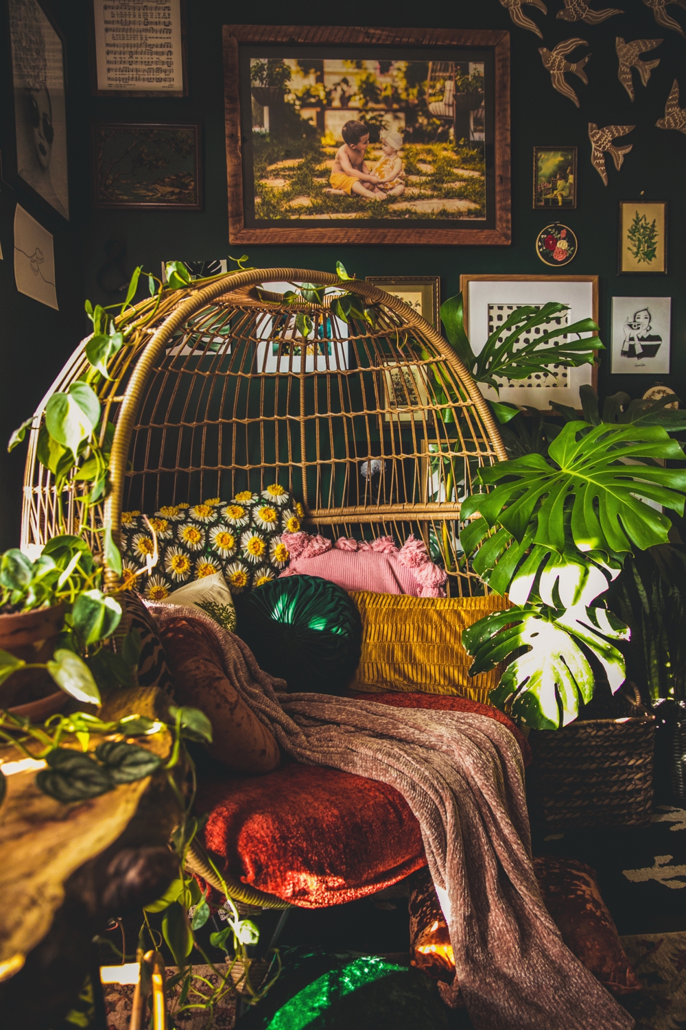 Bohemian Jungle Office Inspiration