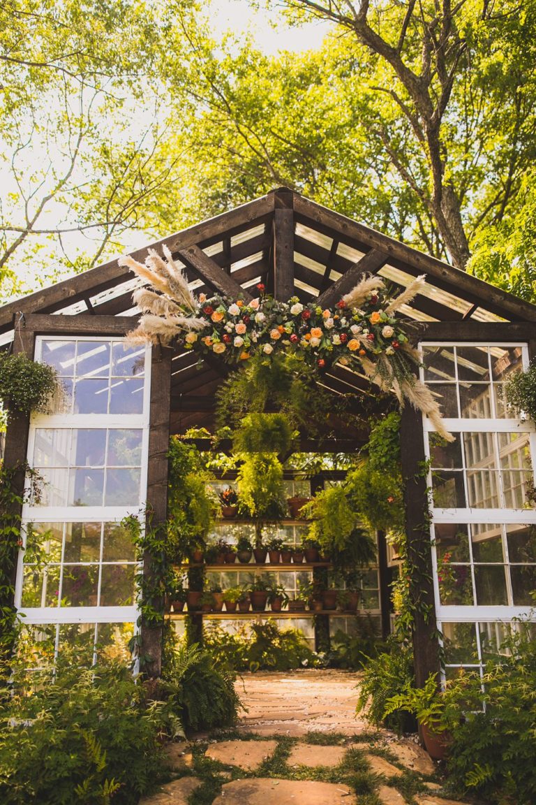 Virginia Micro Wedding Venue | Bride & Groom | Greenhouse