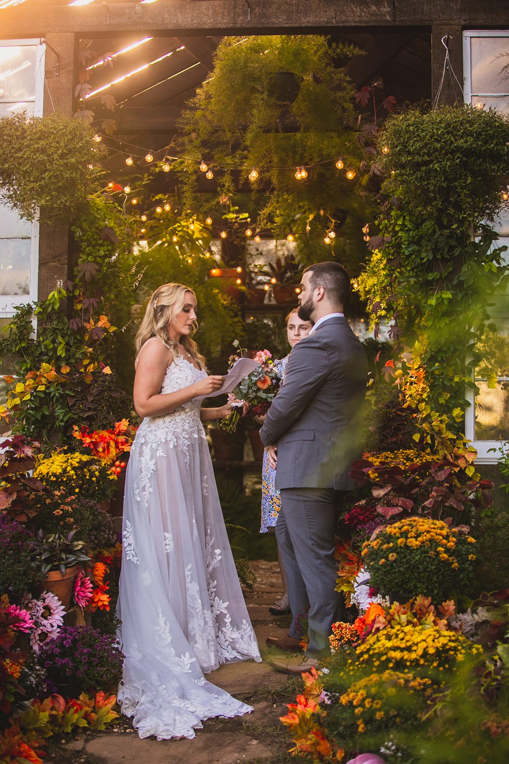 Small Virginia Wedding Venue Lynchburg, VA Greenhouse Wedding