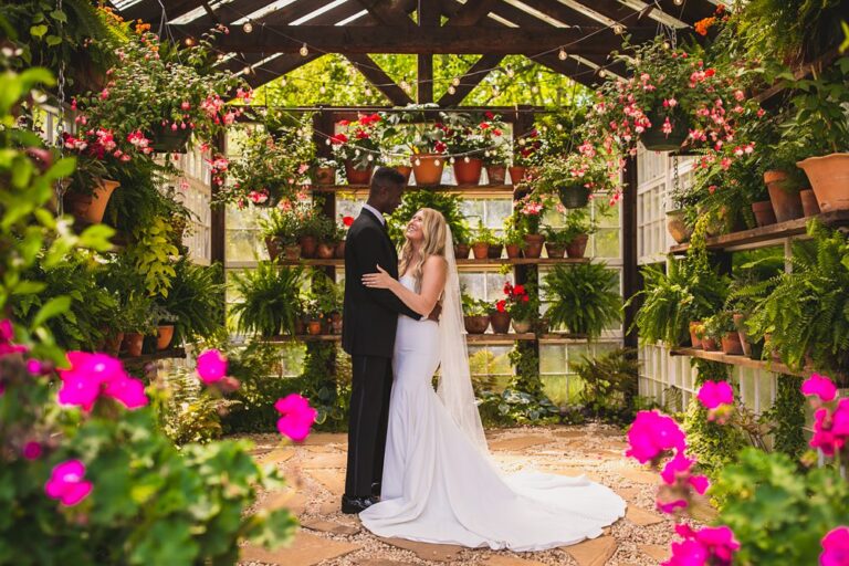 Summer Wedding Small Greenhouse Venue Lynchburg, VA